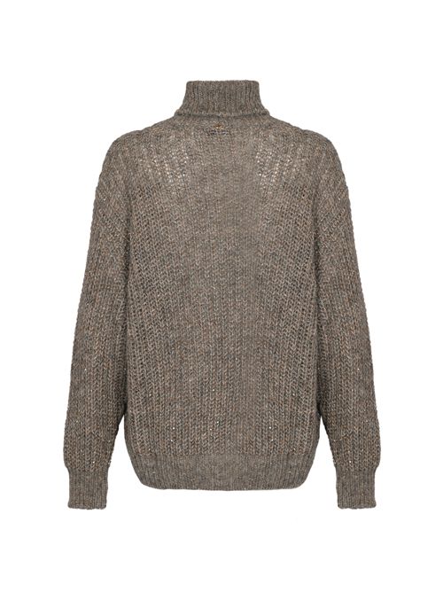 Maglione dolcevita in lana Grigio Herno | ML000061D 760529430